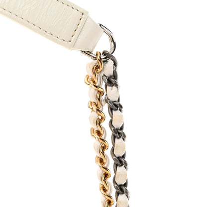 Chanel Aged Calfskin Quilted Small Gabrielle Hobo White 22 of 23