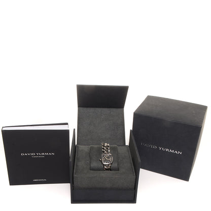 David Yurman Stainless Steel Diamond 23mm Albion Quartz Watch Black 8 of 8