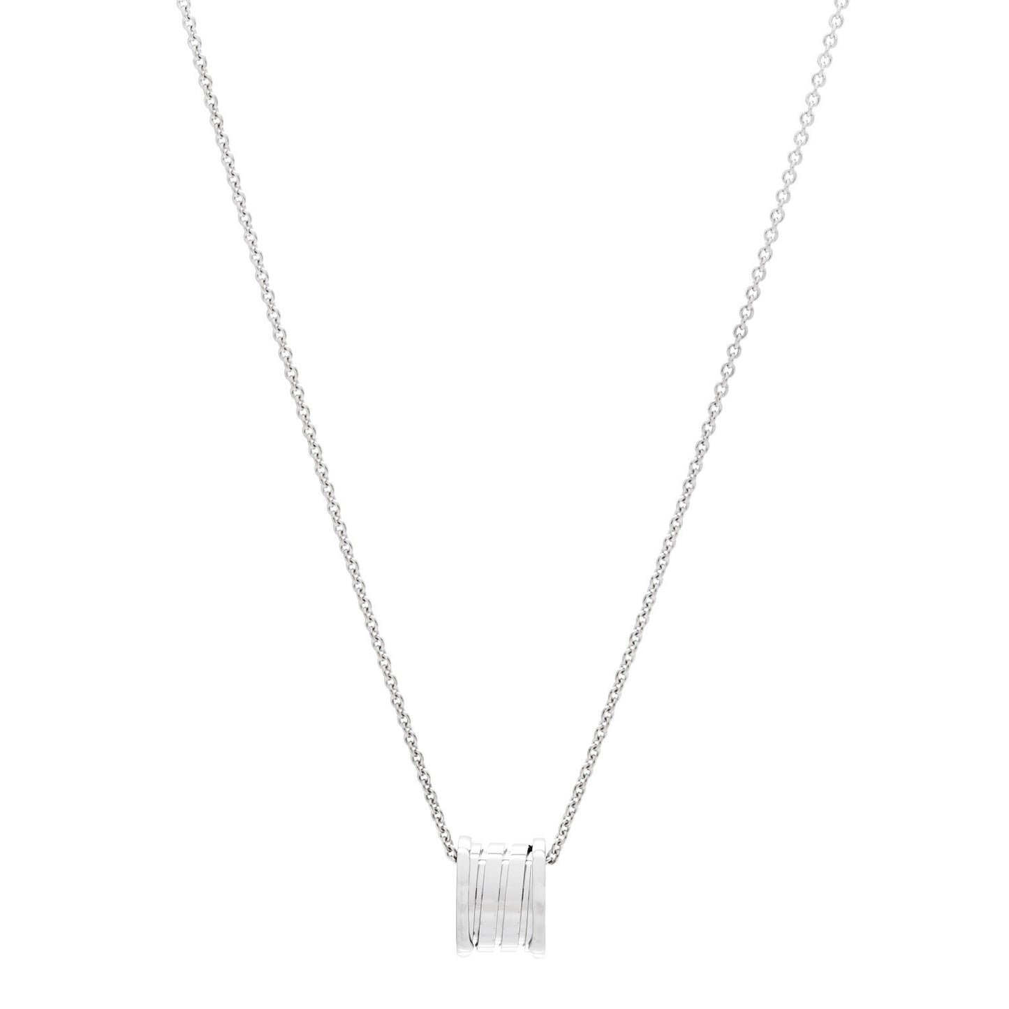 18K White Gold B.Zero1 Pendant Necklace