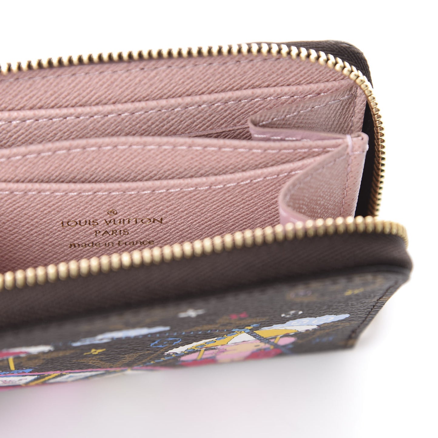 Monogram 2020 Christmas Animation Big Wheel Zippy Coin Purse Rose Ballerine