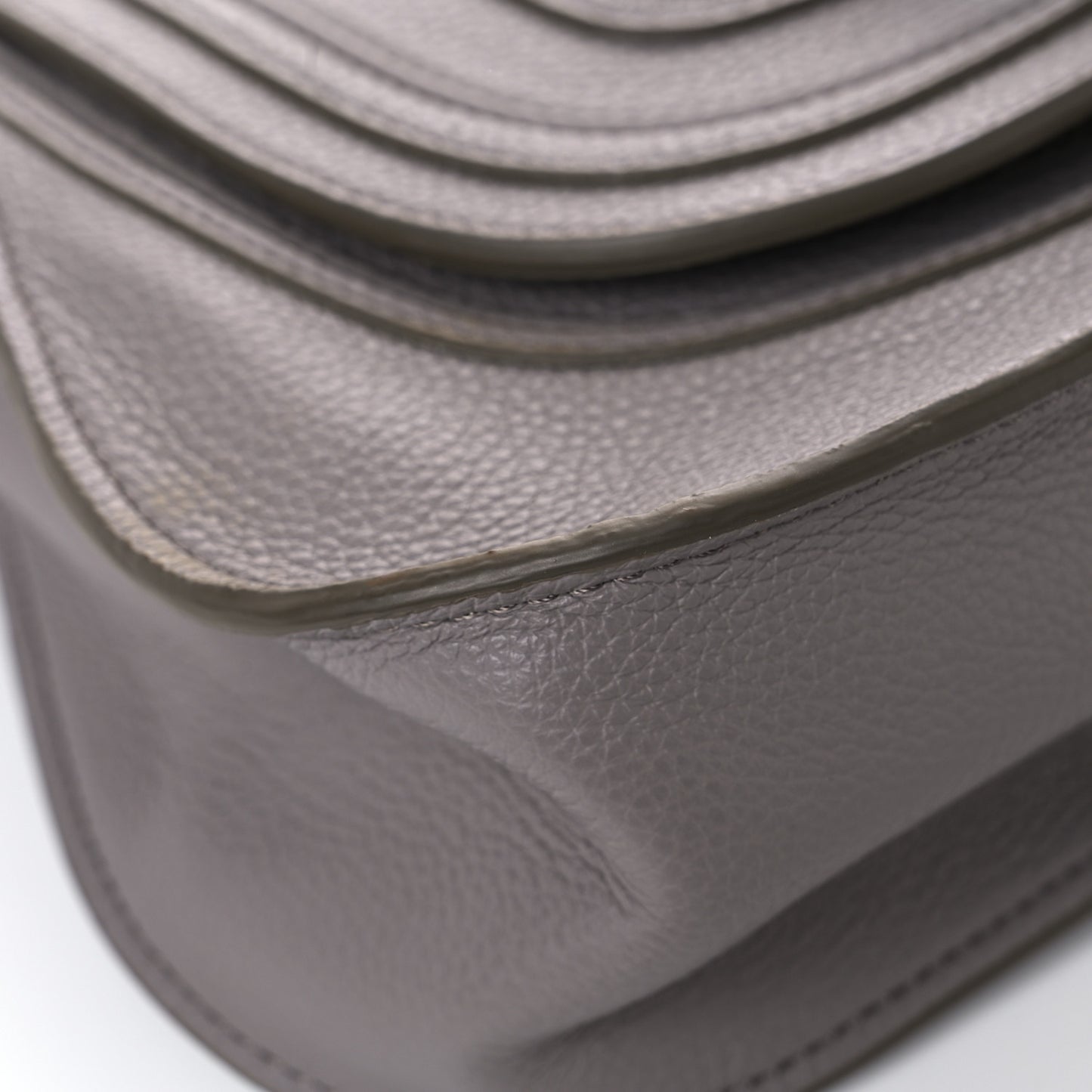 Calfskin Small Marcie Satchel Cashmere Grey