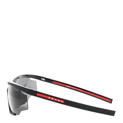 Prada Metal Rubber Linea Rossa Sport Sunglasses SPS 07Y Black 3 of 8