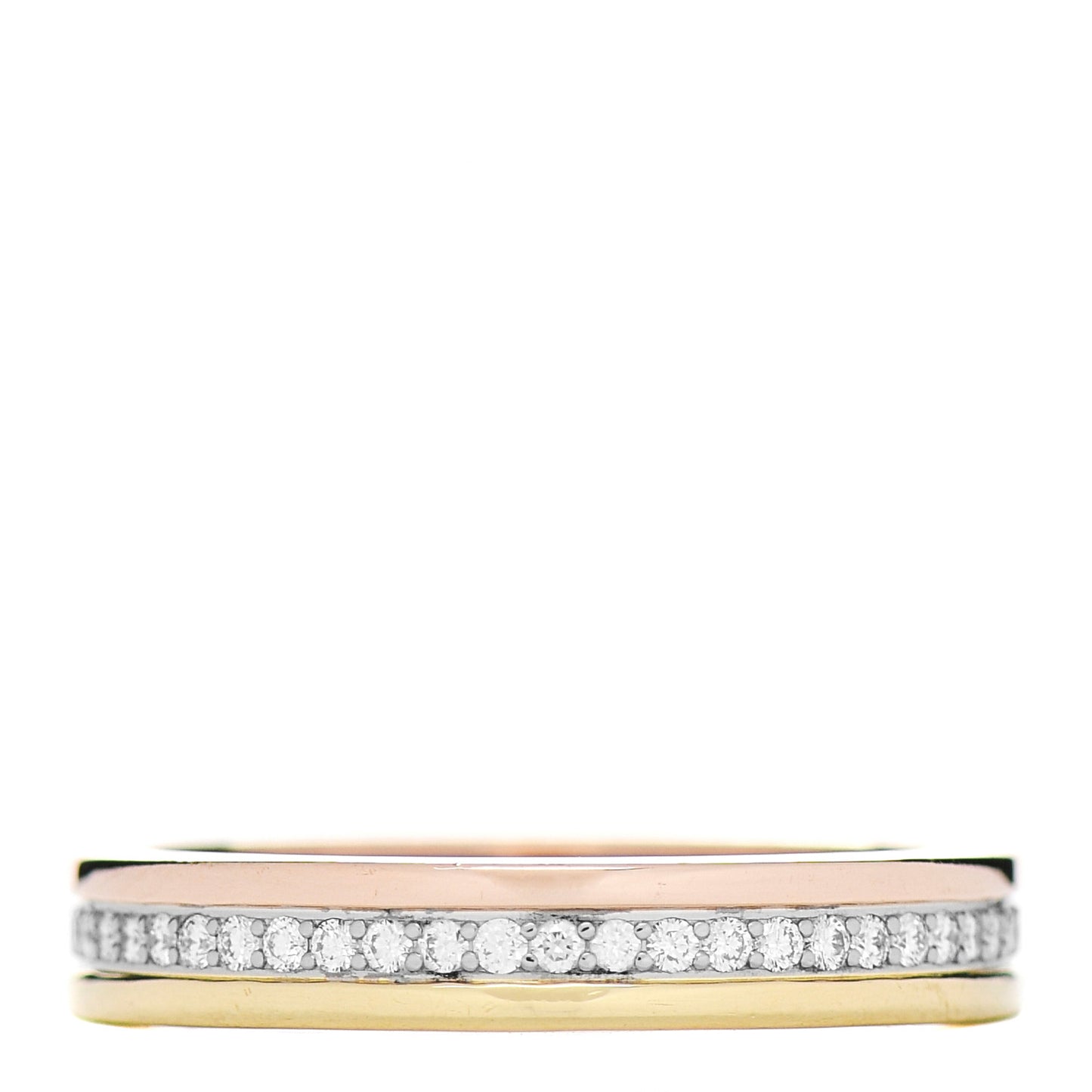 18K White Yellow Pink Gold Diamond 3.5mm Vendome Louis Cartier Wedding Band Ring 51 5.75