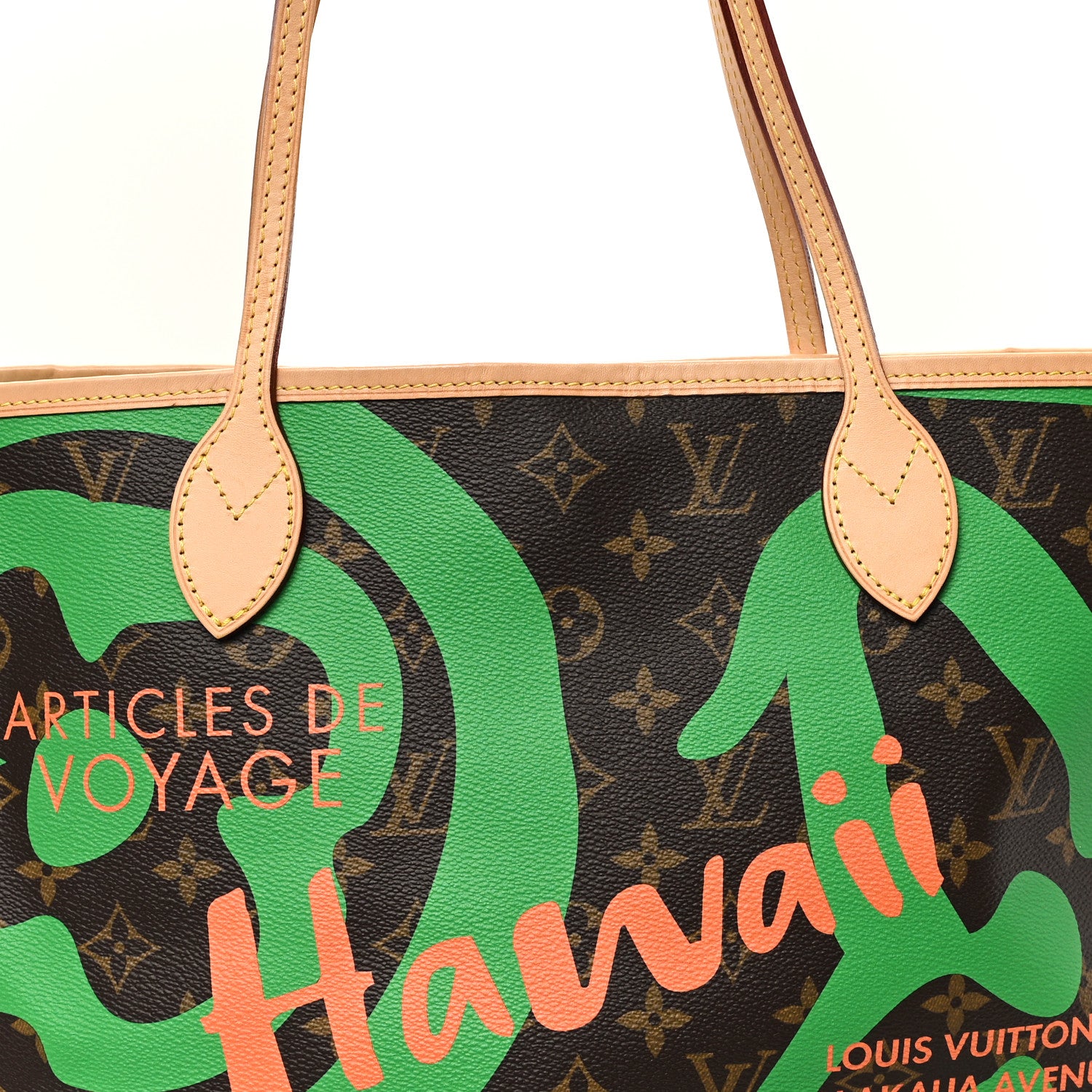 Louis Vuitton Monogram Tahitienne Hawaii Neverfull MM 9 of 11