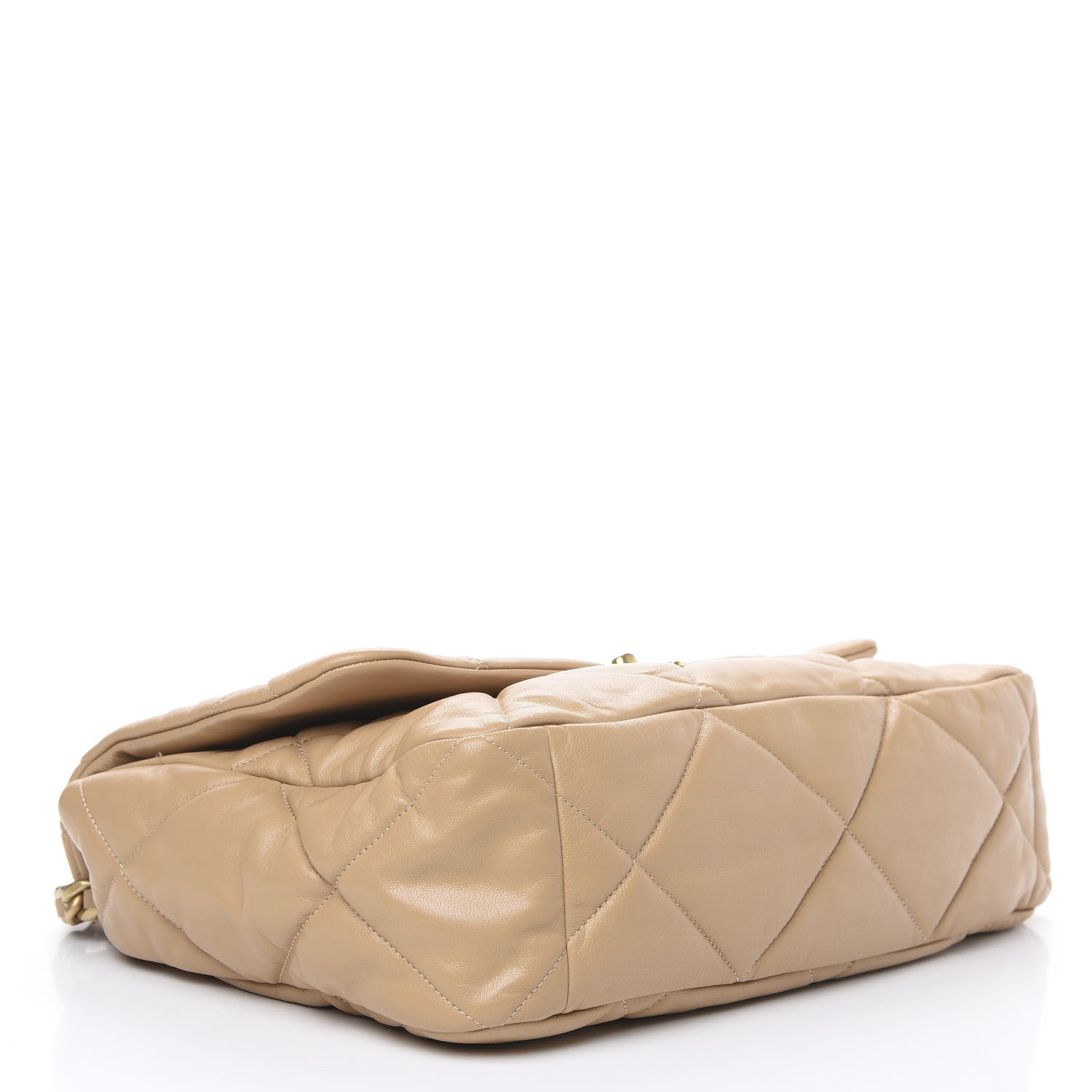 Chanel Lambskin Quilted Maxi 19 Flap Dark Beige 3 of 9