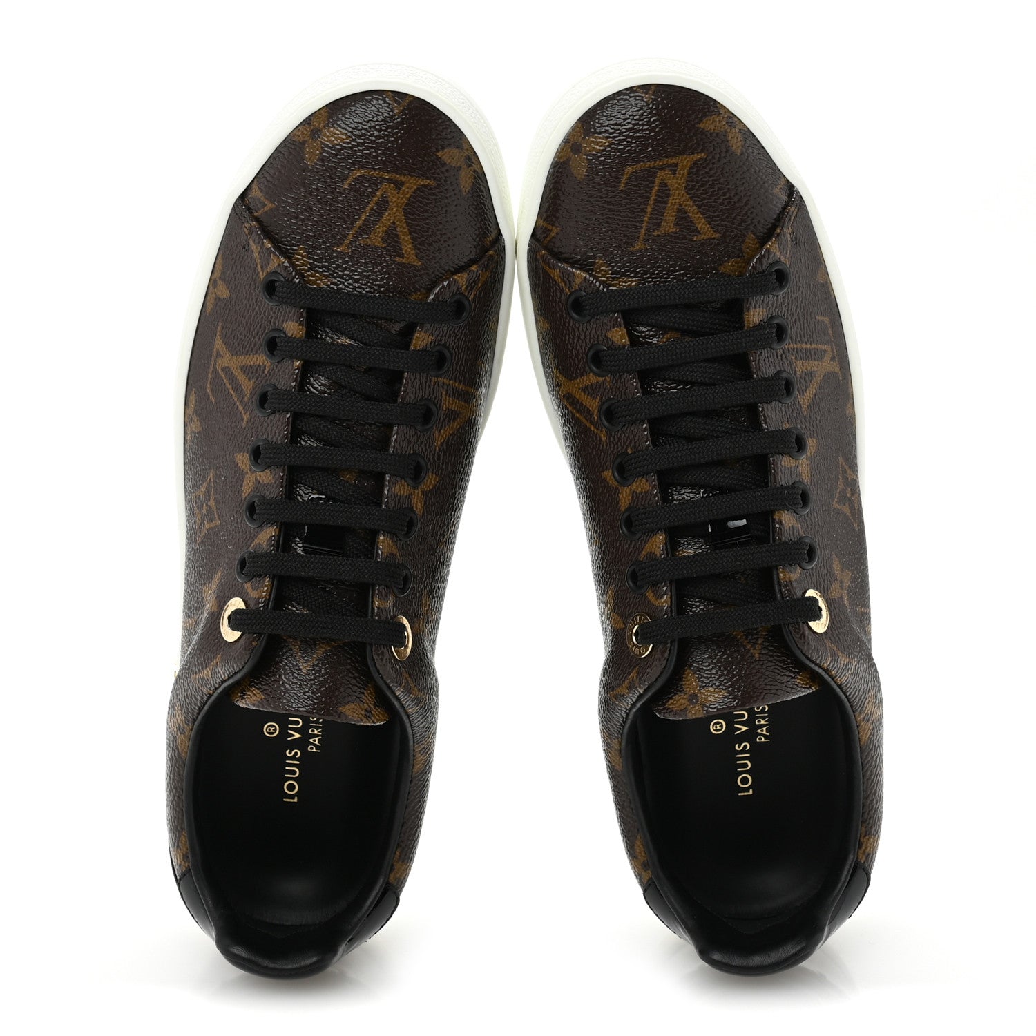 Louis Vuitton Patent Monogram Frontrow Sneakers 37.5 2 of 11