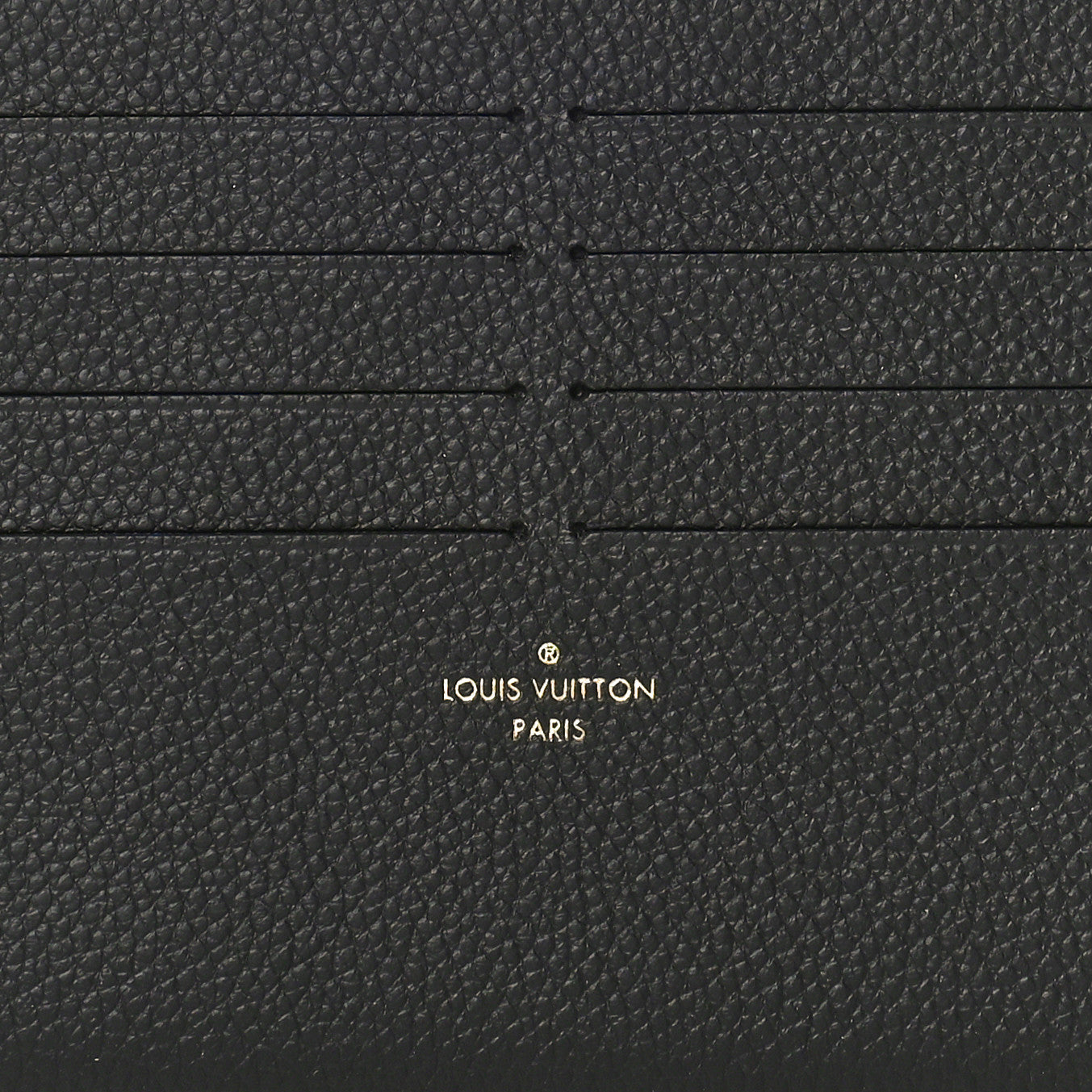 Calfskin Felicie Chain Wallet Card Holder Insert Black