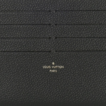 Louis Vuitton Calfskin Felicie Chain Wallet Card Holder Insert Black 6 of 8