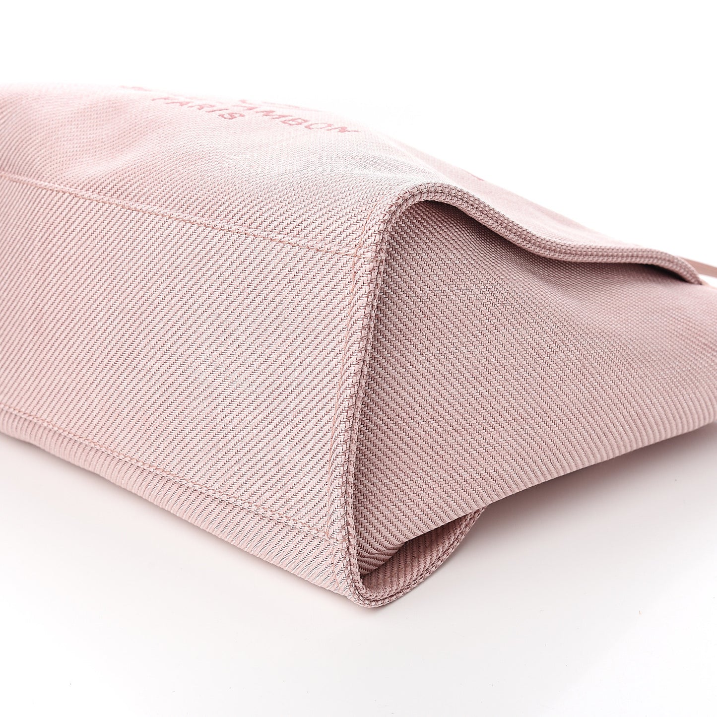 Mixed Fibers Calfskin Medium Deauville Tote Rose Pink