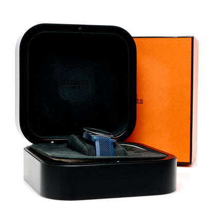 Hermes PVD Titanium Rubber 39mm H08 Automatic Watch Bleu Abysse 6 of 6