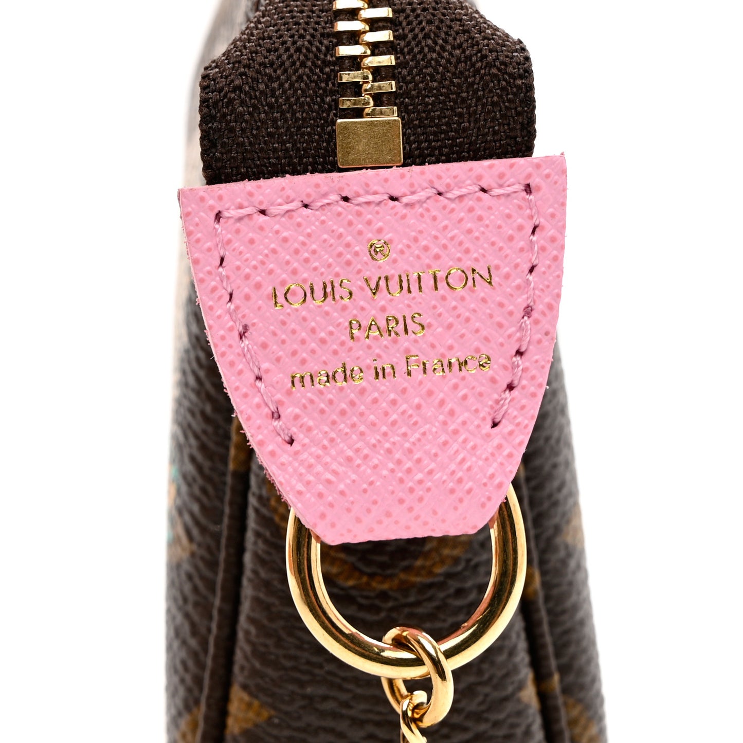 Monogram 2022 Christmas Animation Paris Mini Pochette Accessories Pink