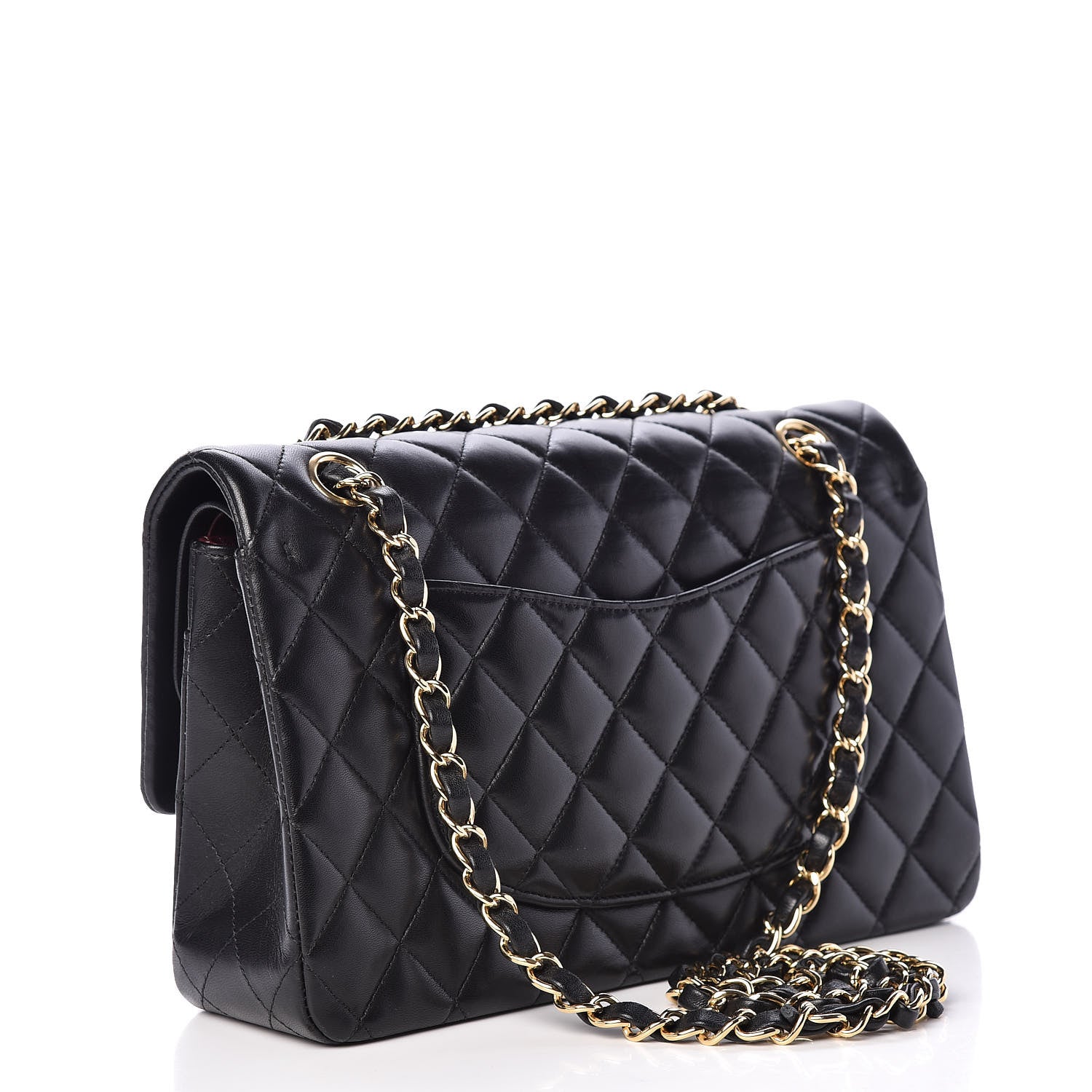 Chanel Lambskin Quilted Medium Double Flap Black 3 of 13