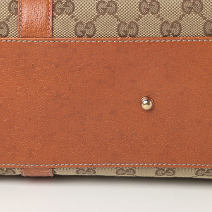 Gucci Monogram Horsebit Large Glam Shoulder Bag Brown 14 of 16