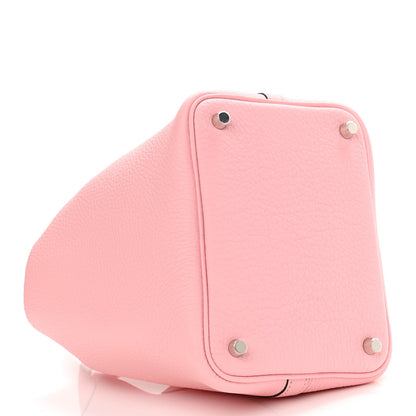 Hermes Taurillon Clemence Picotin Lock 18 PM Rose Sakura 4 of 11