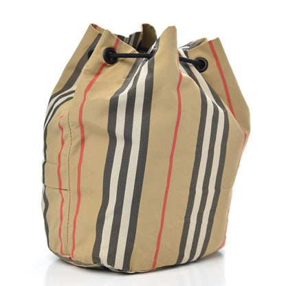 Burberry Econyl Icon Stripe Phoebe Drawcord Pouch Archive Beige 3 of 11