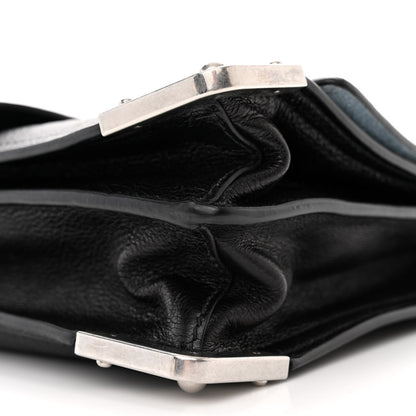 Prada Glace Calfskin Large Soft Cahier Bag Black 10 of 13
