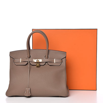 Hermes Togo Birkin 35 Etoupe 38 of 38