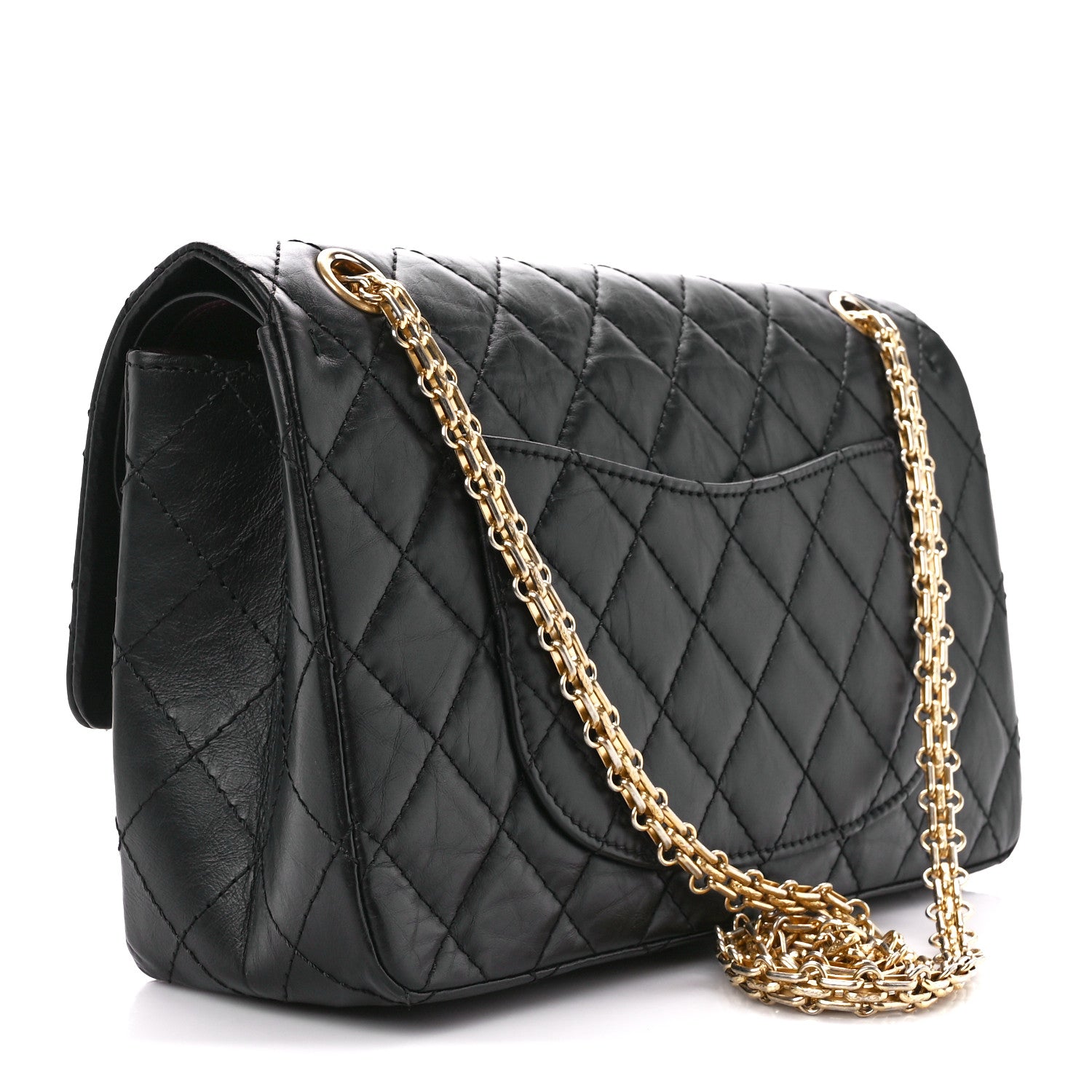 Chanel Aged Calfskin Quilted 2.55 Reissue 226 Flap Black 3 of 13