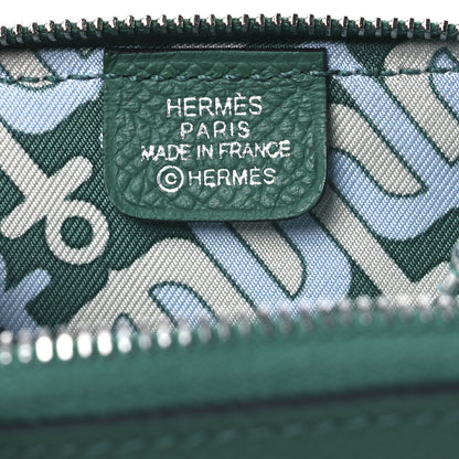 Hermes Epsom Silk'in Coin Purse Vert Jade 6 of 8