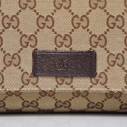 Gucci Monogram Small Flap Messenger Bag Beige Dark Brown 11 of 11