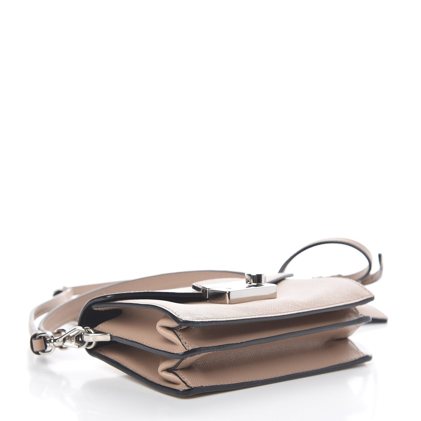 Saffiano Lux Sound Shoulder Bag Cipria