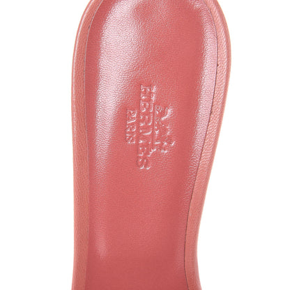 Hermes Nappa Oasis Sandals 38 Rouge Blush 7 of 8