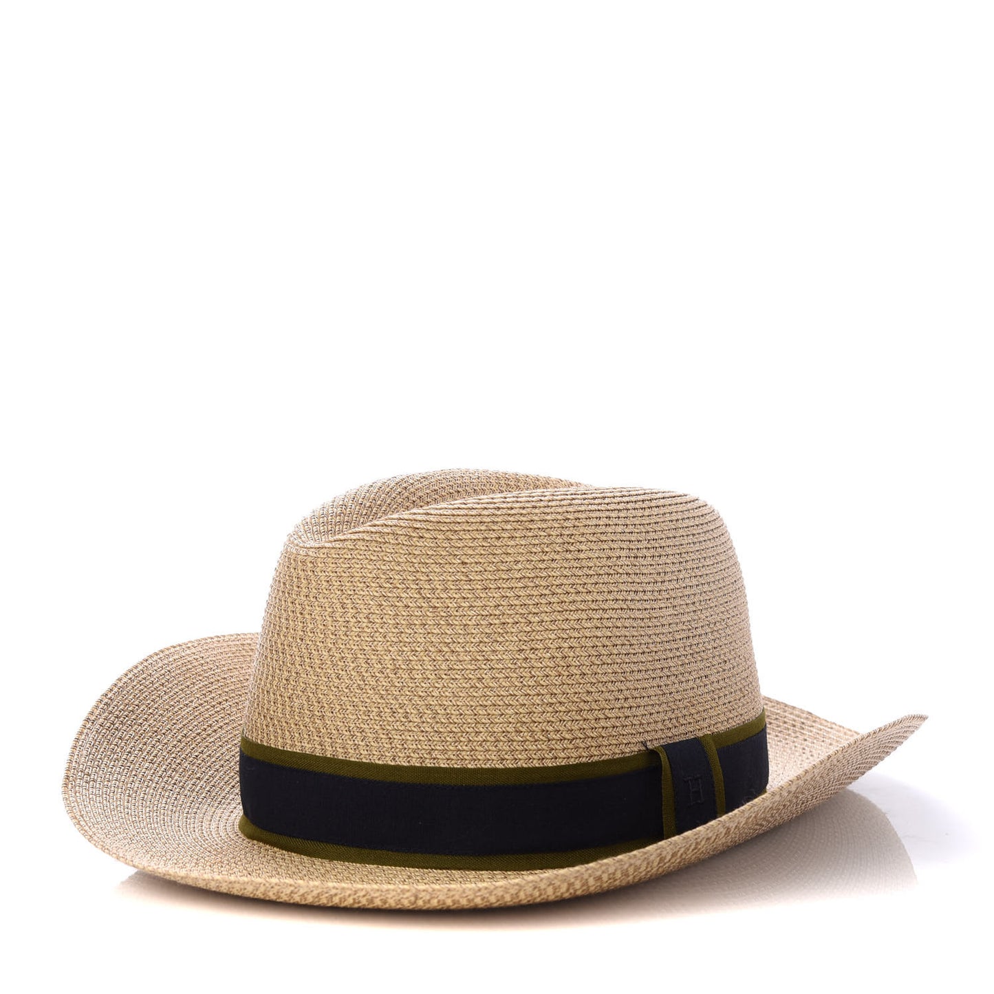 Straw Grosgrain Hat 56