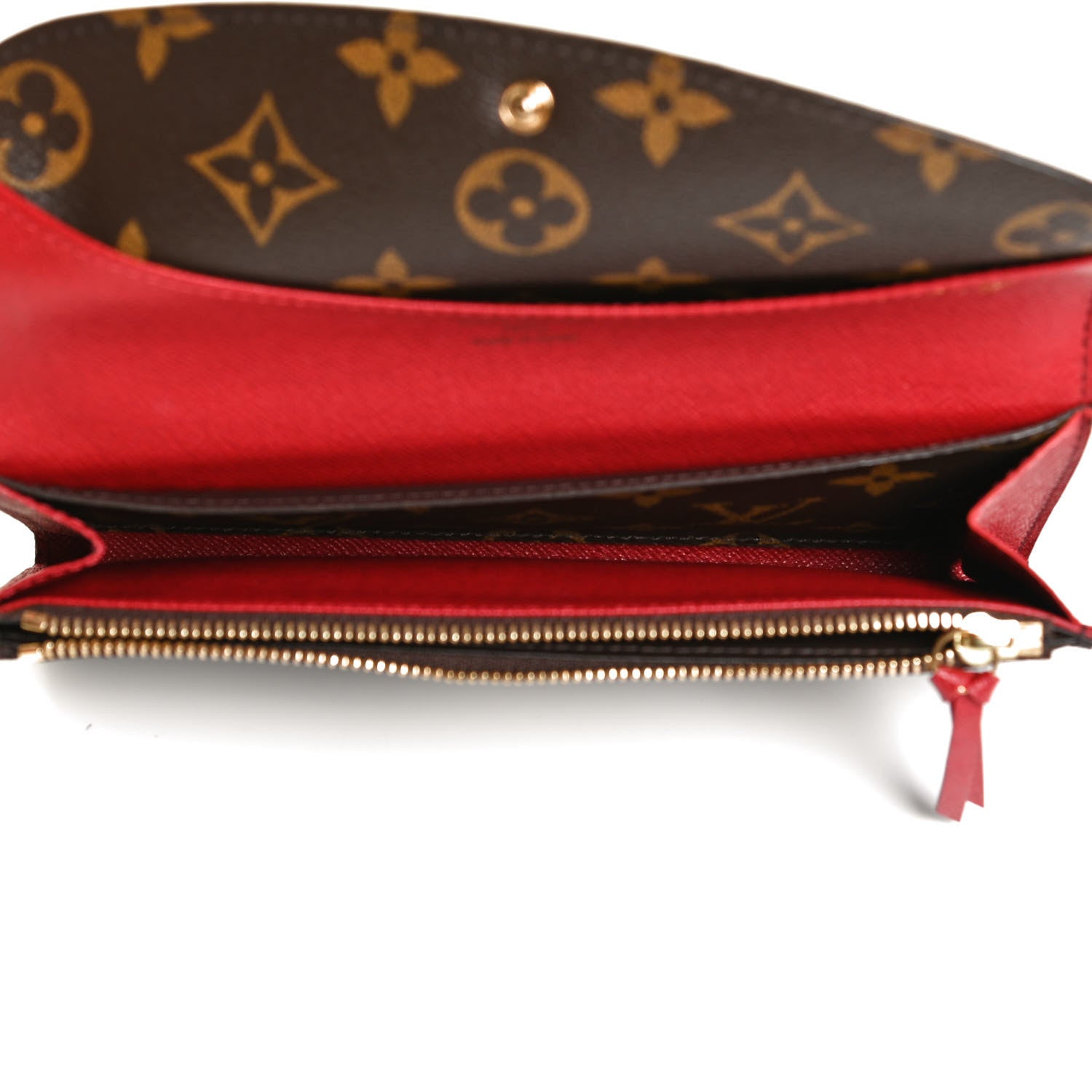 Louis Vuitton Monogram Emilie Wallet Rouge 5 of 12