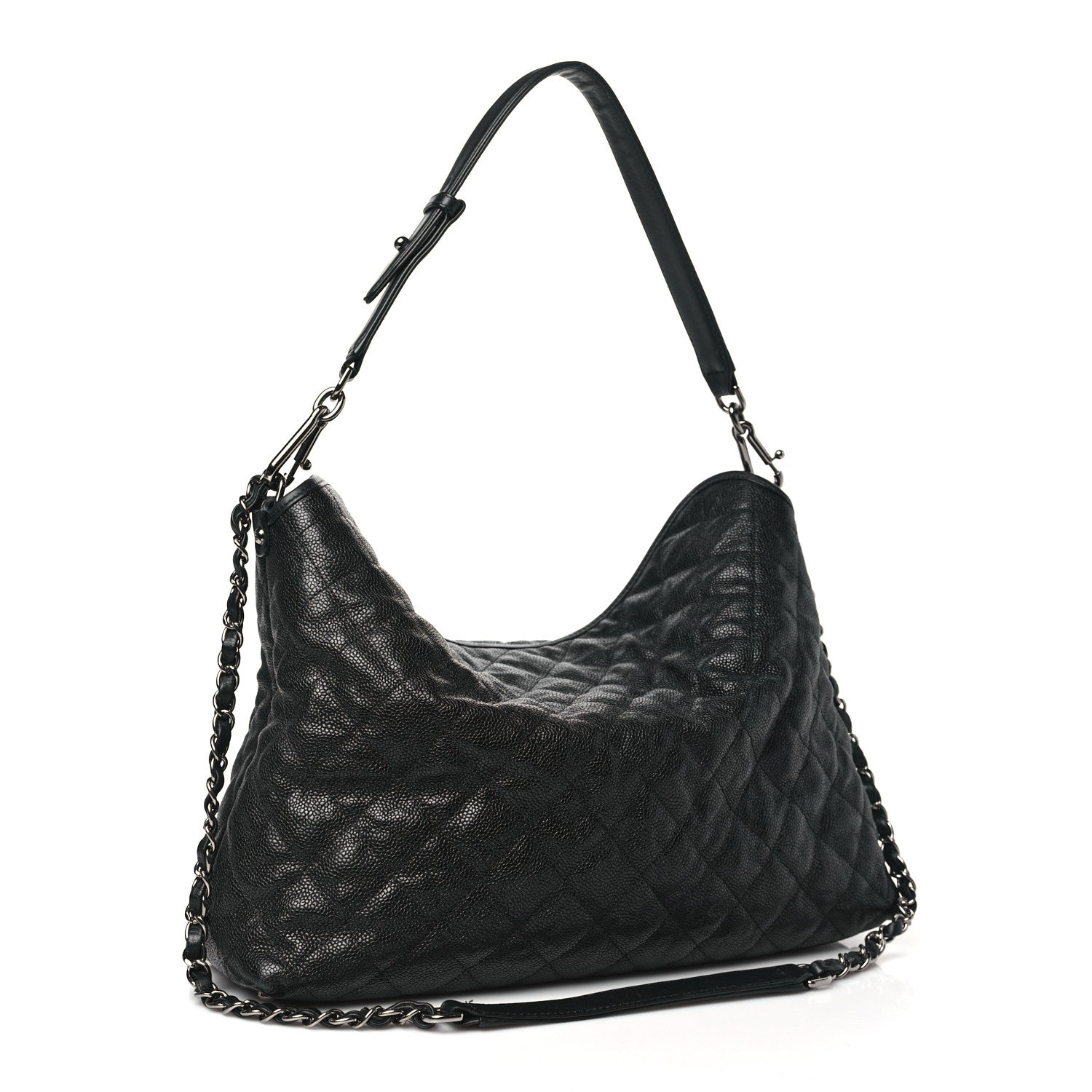 Chanel Caviar Quilted French Riviera Hobo Black 2 of 12