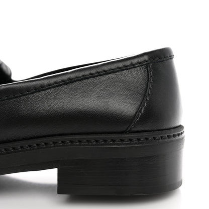 Chanel Lambskin Quilted CC Turnlock Loafers 36.5 Black 14 of 15