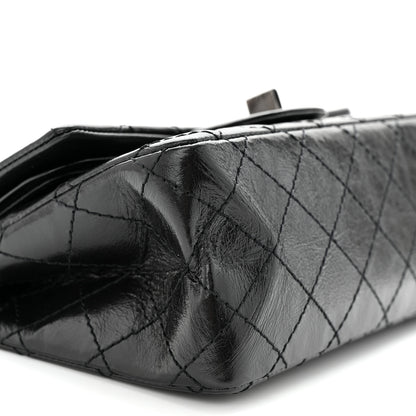 Chanel Aged Calfskin Quilted 2.55 Reissue 224 Flap So Black 9 of 10