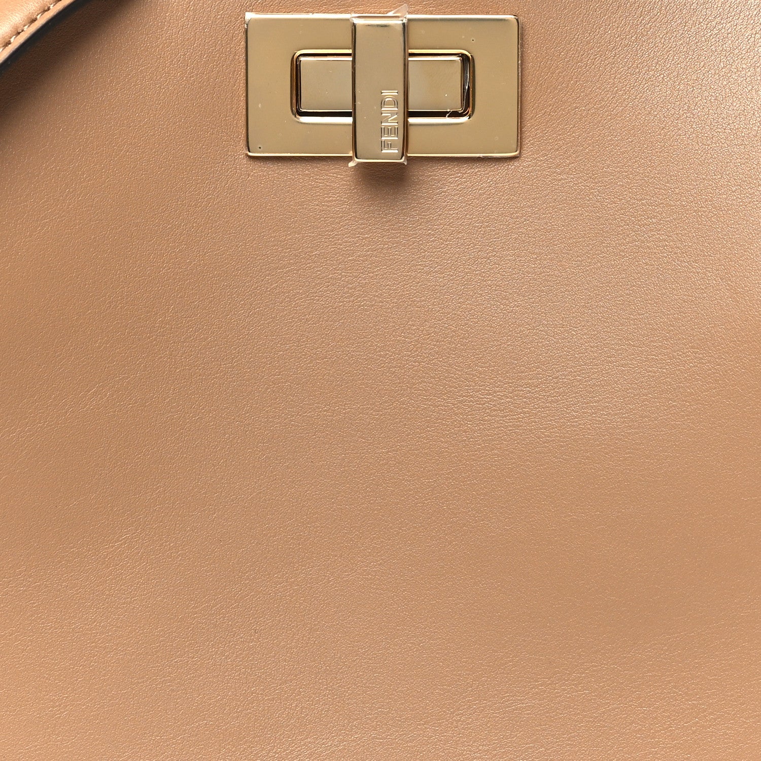 Fendi Vitello Small Soft Peekaboo Satchel Cappuccino 9 of 12