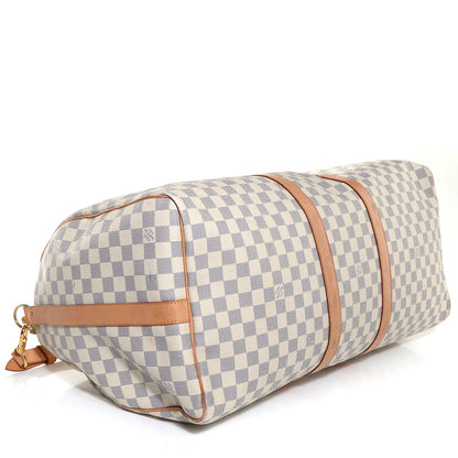 Louis Vuitton Damier Azur Keepall Bandouliere 55 4 of 7