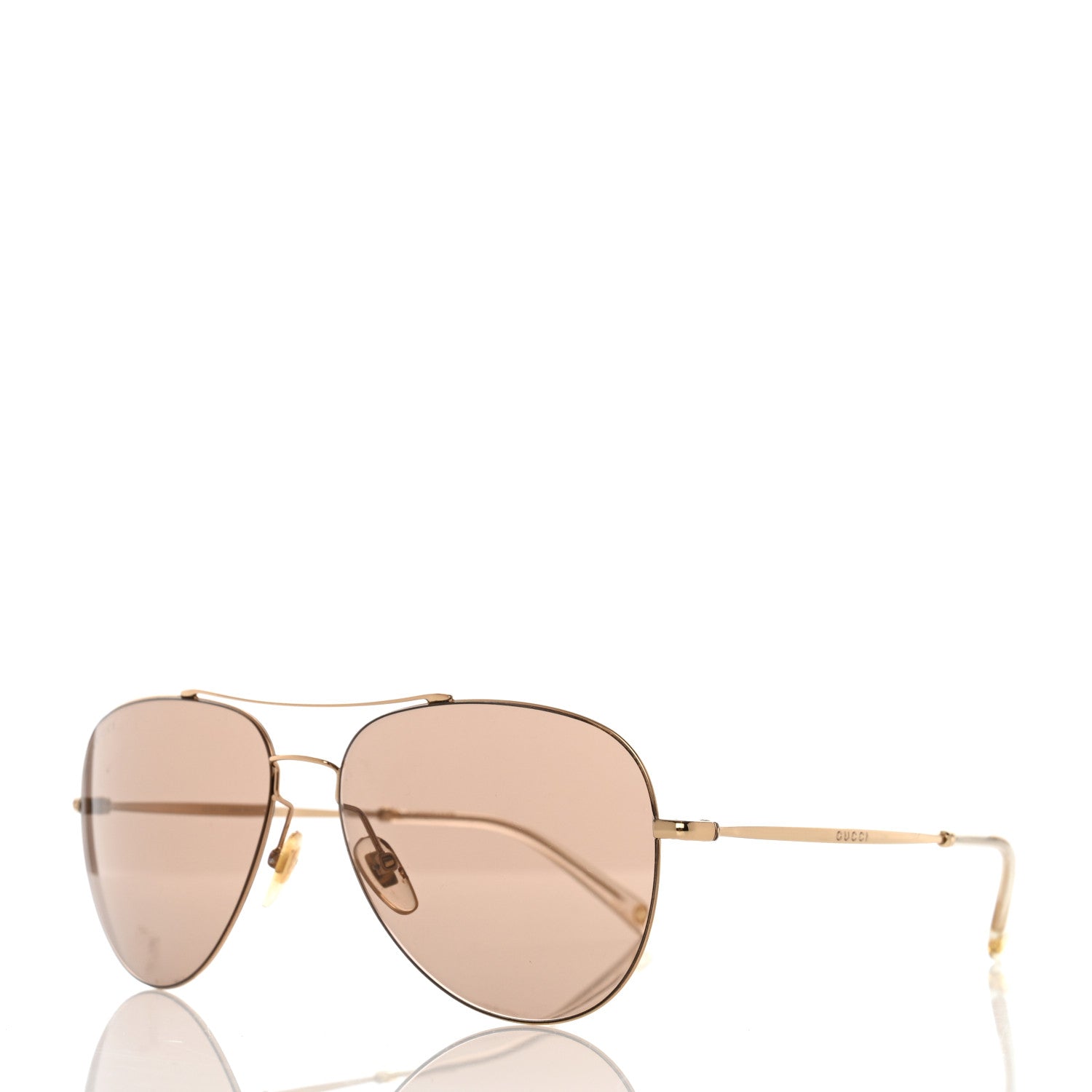 Gucci Aviator Sunglasses GG2245S Brown 1 of 8