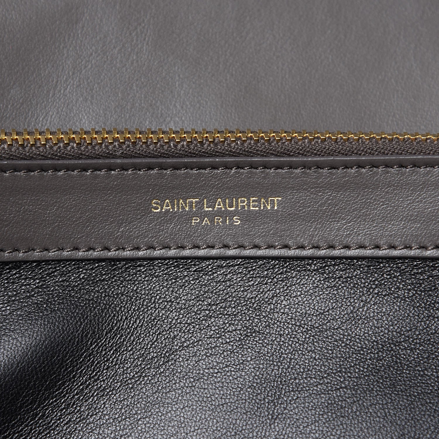Saint Laurent Sheepskin Suede Matelasse Chevron Monogram Large College Satchel Earth 7 of 11