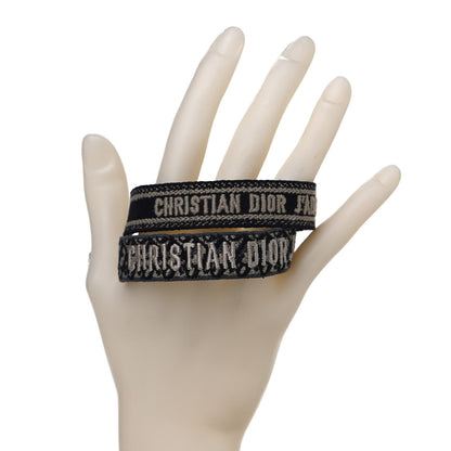 Christian Dior Woven Cotton J'Adior Friendship Bracelet Set Navy 2 of 7