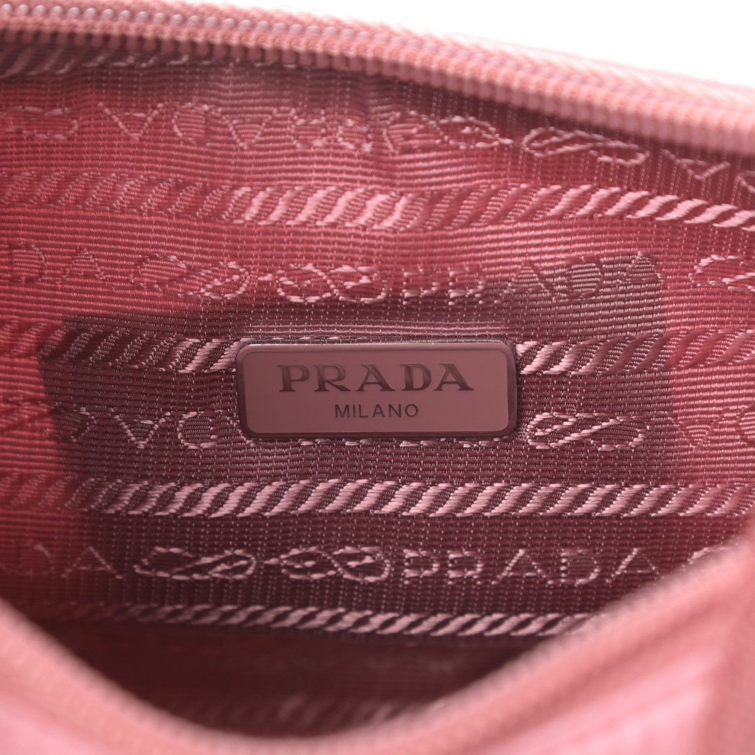 Prada Tessuto Nylon Saffiano Mini Re-Edition 2000 Bag Rosa 6 of 10