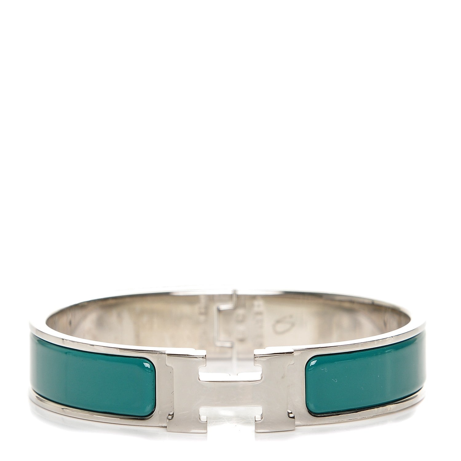 Hermes Enamel Narrow Clic Clac H Bracelet PM Veronese 1 of 8