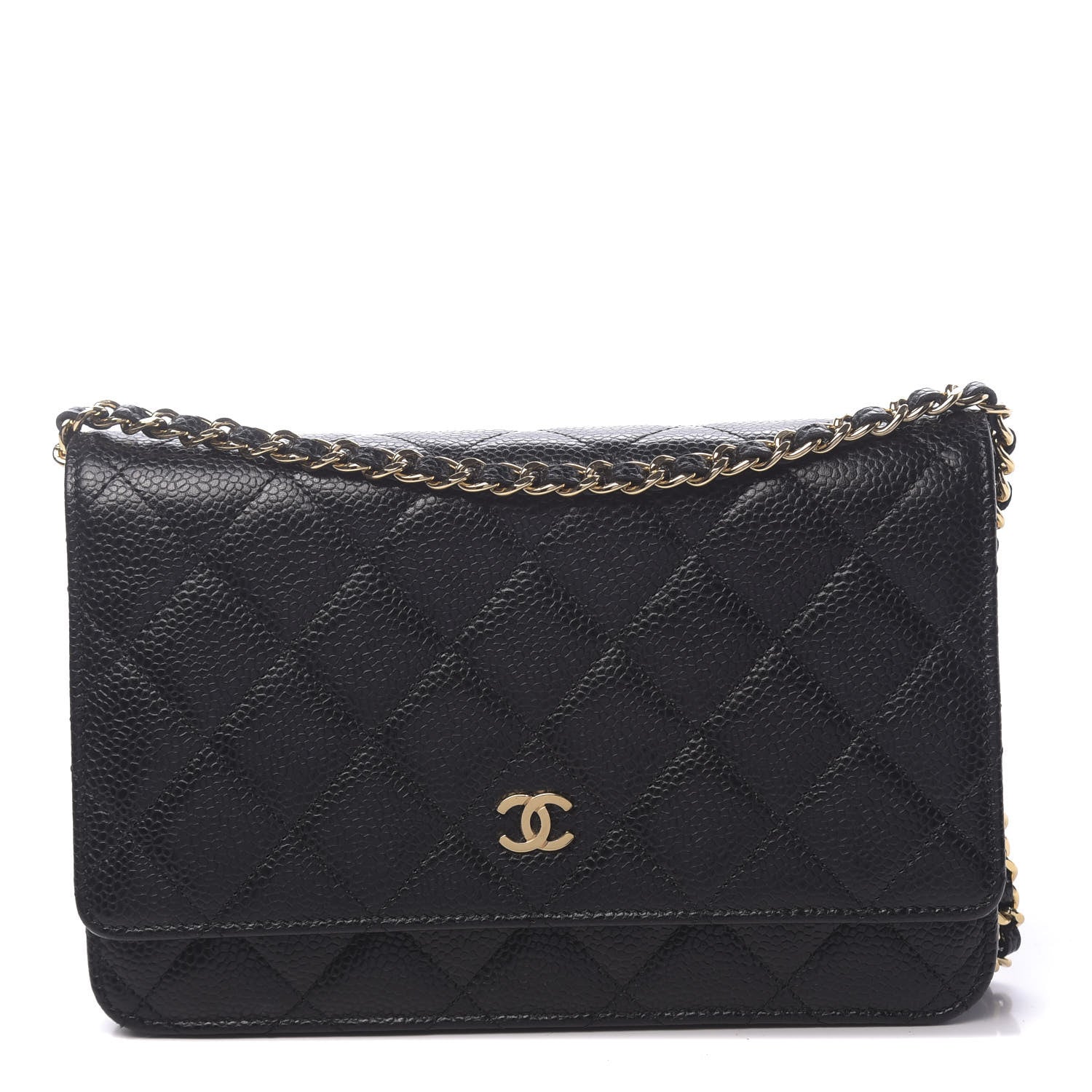 Chanel Caviar Quilted Wallet On Chain WOC Black 1 of 11