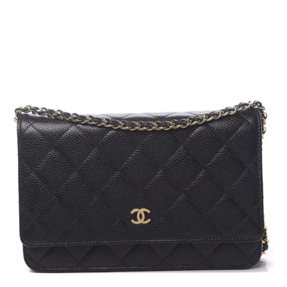 Chanel Caviar Quilted Wallet On Chain WOC Black 1 of 11