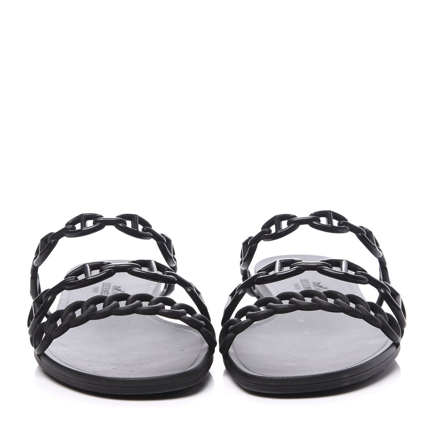 Rubber Chaine d'Ancre Rivage Sandals 37 Black