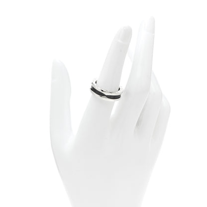 Bulgari Sterling Silver Ceramic Save The Children One-Band Ring 55 7.25 2 of 8