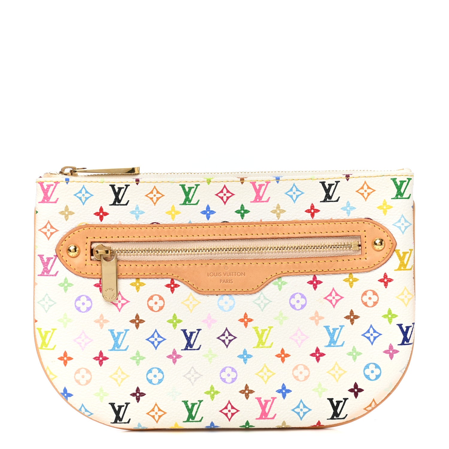 Louis Vuitton Monogram Multicolor Pochette Plate GM White 1 of 7