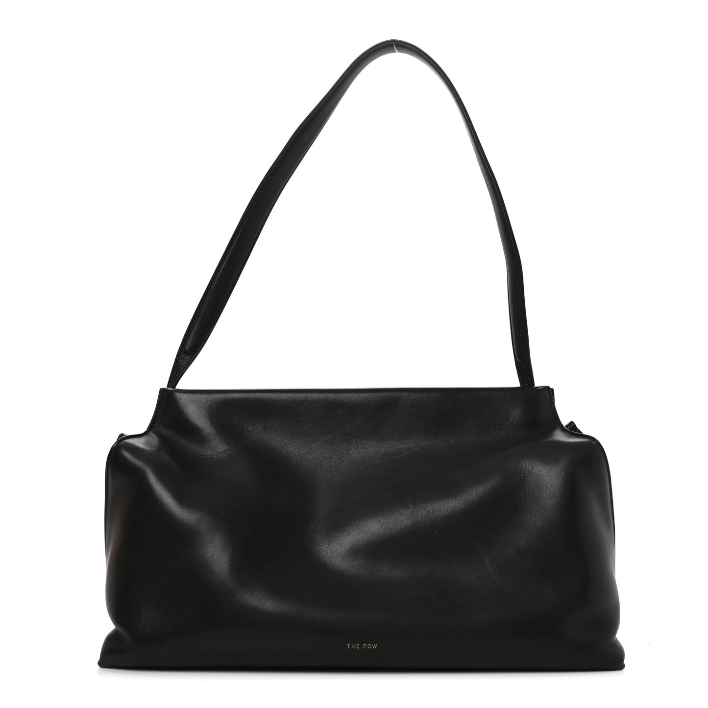 Saddle Calfskin Sienna Shoulder Bag Black
