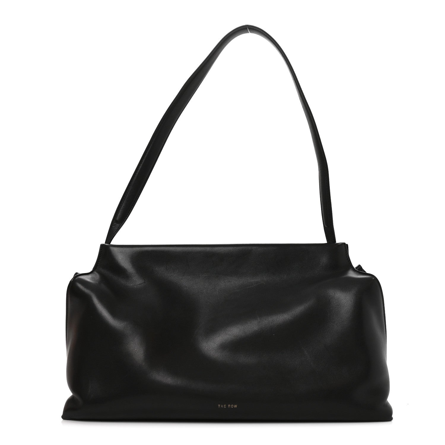 The Row Saddle Calfskin Sienna Shoulder Bag Black 1 of 9