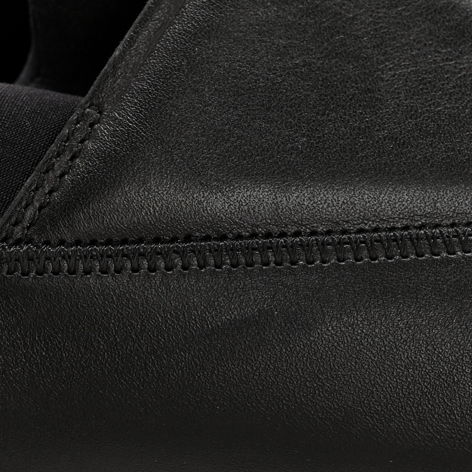 Hermes Calfskin Technical Canvas Suede Goatskin Womens Stadium Sneakers 37.5 Black 10 of 11