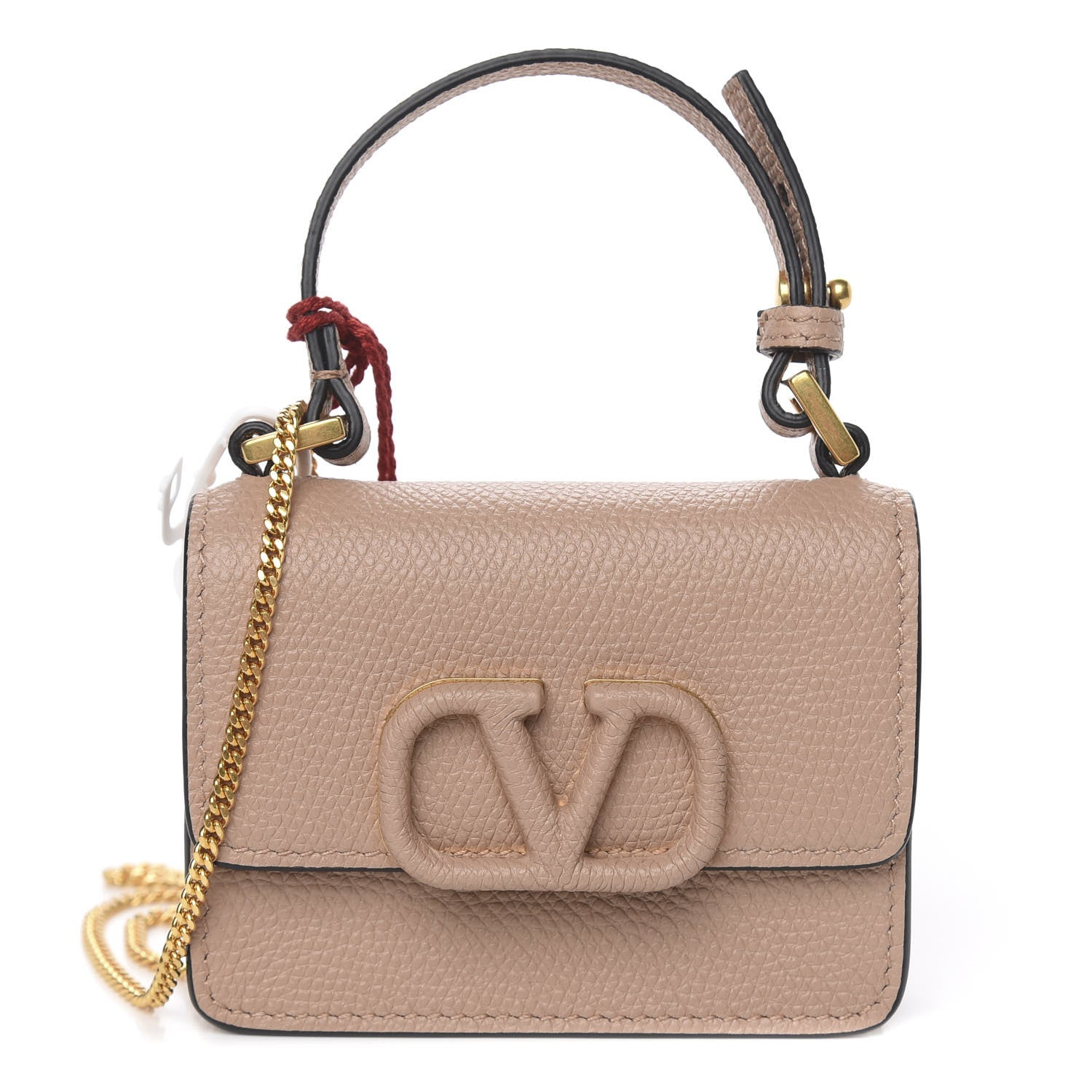 Valentino Garavani Grainy Calfskin Mini VSling Shoulder Bag Rose Cannelle 1 of 11