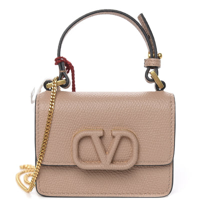 Valentino Garavani Grainy Calfskin Mini VSling Shoulder Bag Rose Cannelle 1 of 11