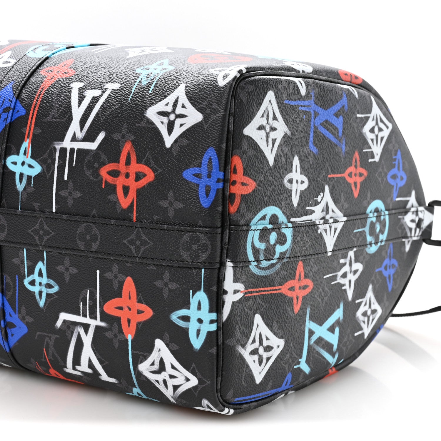 Louis Vuitton Monogram Eclipse LV Graffiti Keepall Bandouliere 50 Multicolor 8 of 8