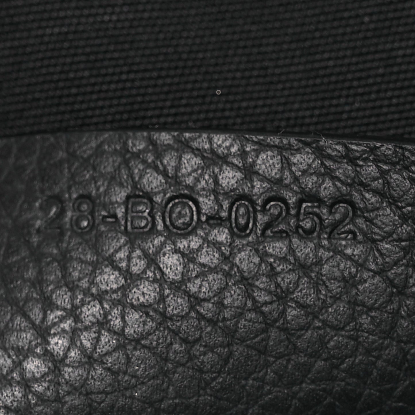 Oblique Jacquard Grained Calfskin Lingot 50 Black